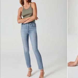 NEW Aritzia Denim Forum Yoko High Rise Slim